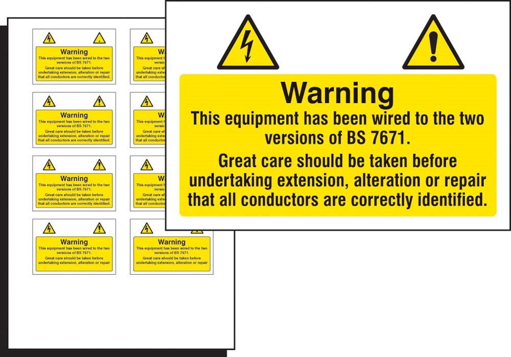 Electrical Hazard Label Sheet Of 10 Nixon Safety