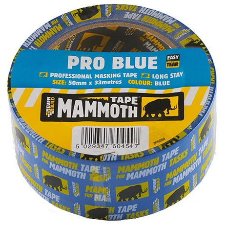 Mammoth Pro Blue Masking Tape 50mm x 33M