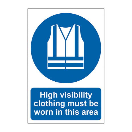 Spectrum Industrial High Visibility Clothing Must Be Worn in This Area Sign 0022