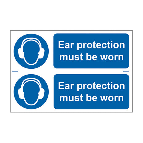 Spectrum Industrial Ear Protection Must Be Worn Sign 11447