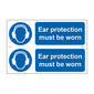 Spectrum Industrial Ear Protection Must Be Worn Sign 11447