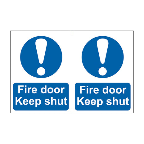 Spectrum Industrial Fire Door Keep Shut Sign 11325