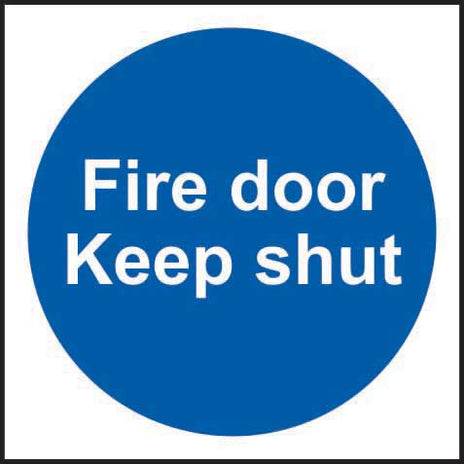 Spectrum Industrial Fire Door Keep Shut (Multipack of 10) Sign 0151V10