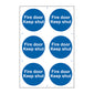 Spectrum Industrial Fire Door Keep Shut Sign 11325