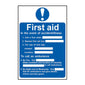 Spectrum Industrial First Aid Procedure Sign 0166