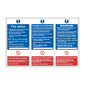 Spectrum Industrial Fire Action Notice (English / French / German) Sign 0171