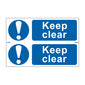 Spectrum Industrial Keep Clear Sign 0253