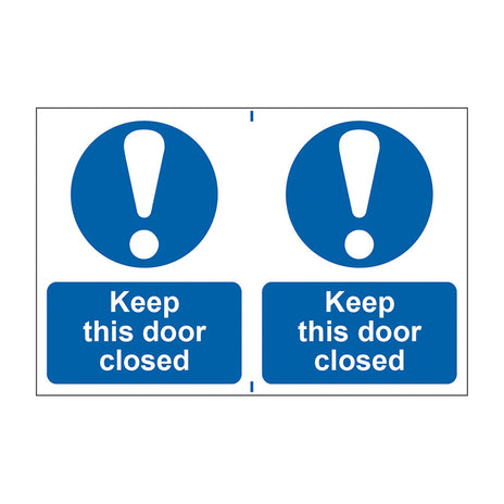 Spectrum Industrial Keep This Door Closed Sign 0259