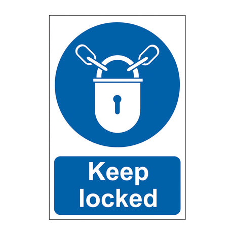 Spectrum Industrial Keep Locked Sign 5011