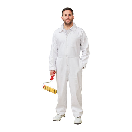 Fit For The Job PC182 White Cotton Drill Painter's Boilersuit