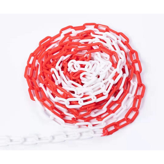 TRAFF-TEX Red & White Chain 6mm x 25m