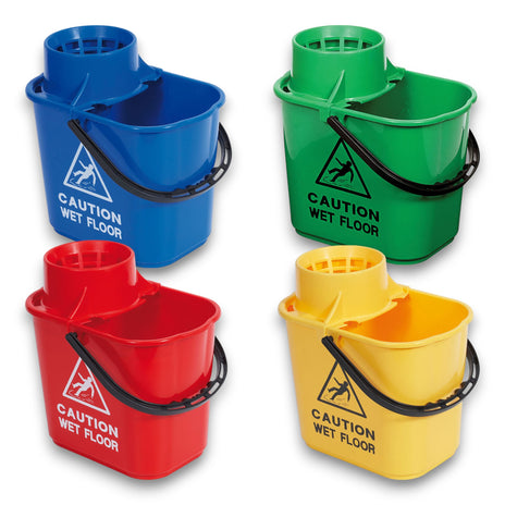 Robert Scott Professional 15 Litre Mop Bucket Colour Coded - Recycled Plastic
