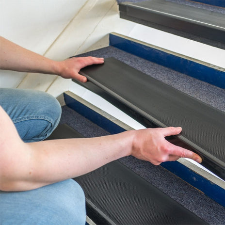 Stair Protection Square Nosing Black 760mm x 185mm - Trade Pack of 75