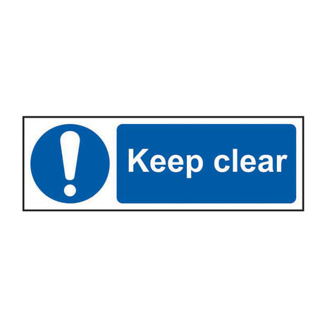 Spectrum Industrial Keep Clear Sign 0253