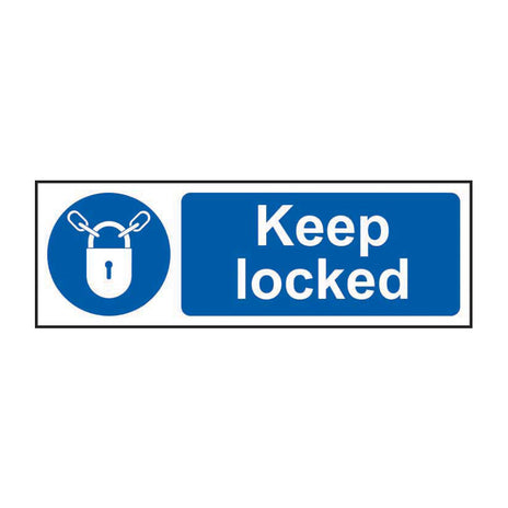 Spectrum Industrial Keep Locked Sign 5011
