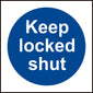 Spectrum Industrial Keep Locked Shut Sign 11332