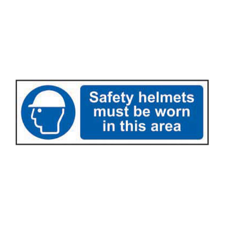 Spectrum Industrial Safety Helmets Must Be Worn in This Area Sign 0002