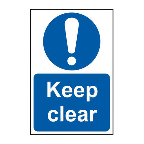 Spectrum Industrial Keep Clear Sign 0253