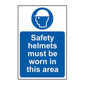 Spectrum Industrial Safety Helmets Must Be Worn in This Area Sign 0002