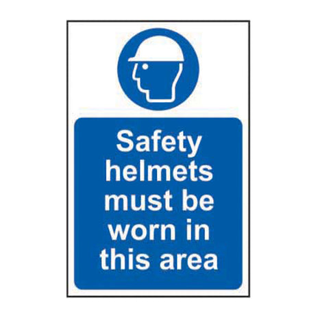 Spectrum Industrial Safety Helmets Must Be Worn in This Area Sign 0002