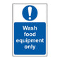 Spectrum Industrial Wash Food Equipment Only Sign 11474