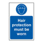 Spectrum Industrial Hair Protection Must Be Worn Sign 11478