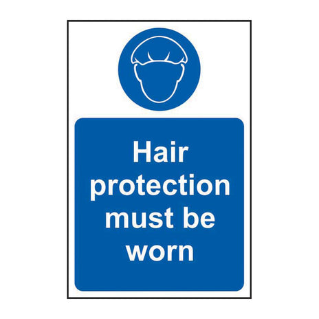 Spectrum Industrial Hair Protection Must Be Worn Sign 11478