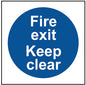 Spectrum Industrial Fire Exit Keep Clear Sign 12574
