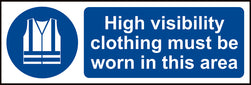 Spectrum Industrial High Visibility Clothing Must Be Worn in This Area Sign 0022