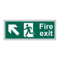 Spectrum Industrial Fire Exit (Man Arrow Up/left) Sign 12008