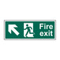 Spectrum Industrial Fire Exit (Man Arrow Up/left) Sign 12008