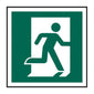 Spectrum Industrial Running Man Symbol (Right) Sign 12012
