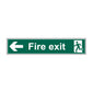 Spectrum Industrial Fire Exit (Man Arrow Left) Sign 12093