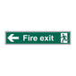 Spectrum Industrial Fire Exit (Man Arrow Left) Sign 12093