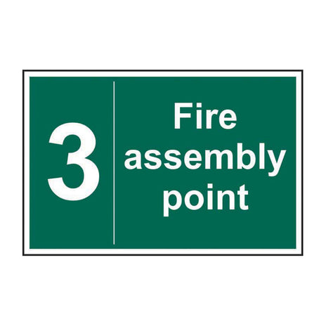 Spectrum Industrial Fire Assembly Point 3 Sign 12085