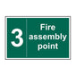 Spectrum Industrial Fire Assembly Point 3 Sign 12085
