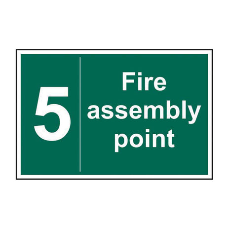 Spectrum Industrial Fire Assembly Point 5 Sign 12087