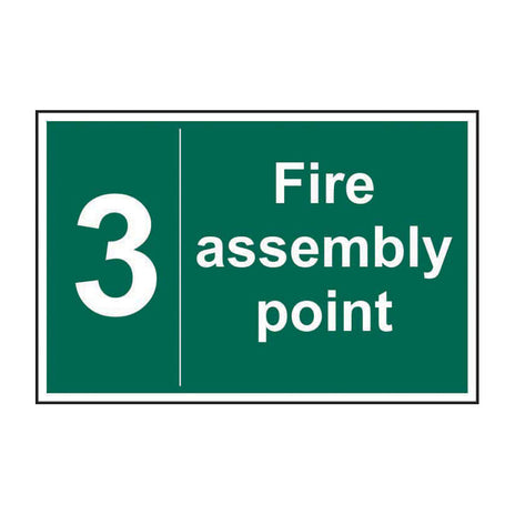 Spectrum Industrial Fire Assembly Point 3 Sign 12085