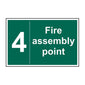 Spectrum Industrial Fire Assembly Point 4 Sign 12086