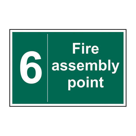 Spectrum Industrial Fire Assembly Point 6 Sign 12088