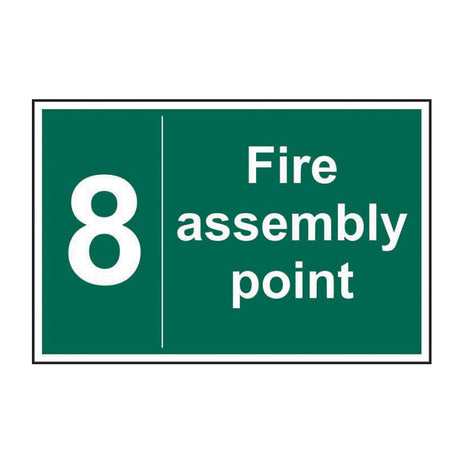 Spectrum Industrial Fire Assembly Point 8 Sign 12090