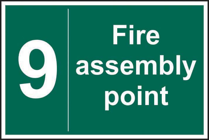 Spectrum Industrial Fire Assembly Point 9 Sign 12061
