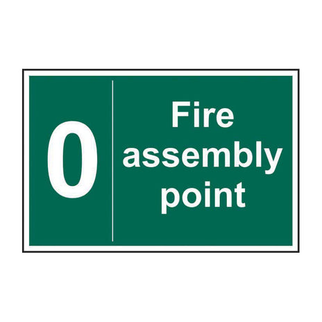 Spectrum Industrial Fire Assembly Point 0 Sign 12052