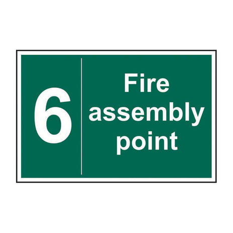 Spectrum Industrial Fire Assembly Point 6 Sign 12088