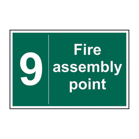 Spectrum Industrial Fire Assembly Point 9 Sign 12061