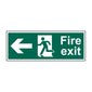Spectrum Industrial Fire Exit (Man Arrow Left) Sign 12093