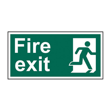 Spectrum Industrial Fire Exit (Man Right) Sign 12128