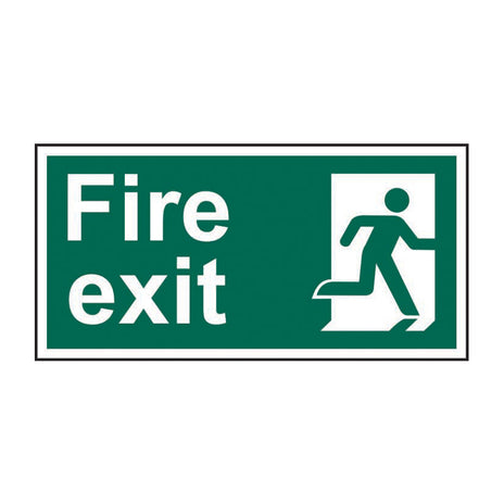 Spectrum Industrial Fire Exit (Man Right) Sign 12128
