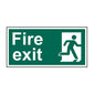 Spectrum Industrial Fire Exit (Man Right) Sign 12128