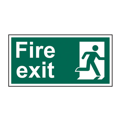 Spectrum Industrial Fire Exit (Man Right) Sign 12128